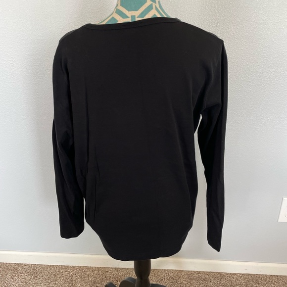 Iowa Hawkeyes Glitter Stitched Patch Ling Sleeve T Shirt size XL - Picture 4 of 6